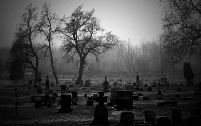 Cementerio como el que aparece en el célebre poema de Juan Rico y Amat